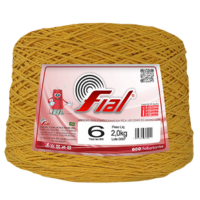 barbante n6 2kg mostarda